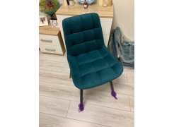 Стул на металлокаркасе Алст velutto 12 / черный фото покупателя 8