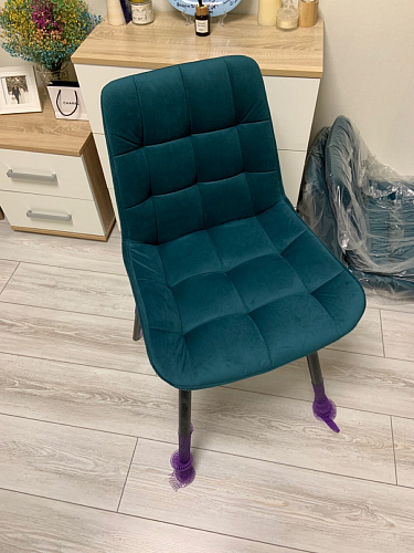 Стул на металлокаркасе Алст velutto 52 / черный фото покупателя 8