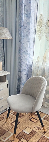 Стул на металлокаркасе Gabi 1 light purple / black фото покупателя 774