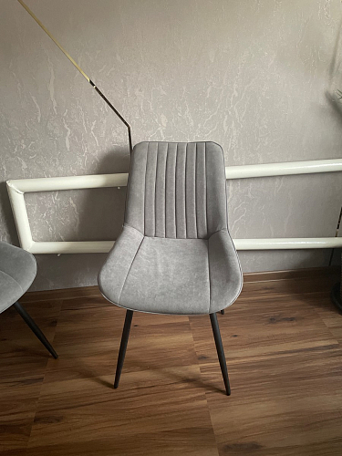 Стул на металлокаркасе Седа К латте / черный фото покупателя 171