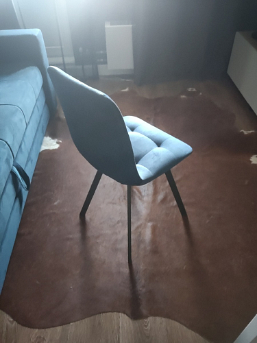 Стул на металлокаркасе Чилли синий / белый фото покупателя 1413