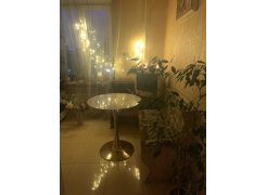 Деревянный стол Dorian 70x75 бежевый / золотой фото покупателя 14