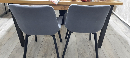 Стул на металлокаркасе Челси бежевый / белый каркас фото покупателя 248