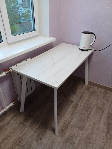 Стол Тринити Лофт 120 32 мм дуб галифакс табако / черный матовый фото покупателя 276