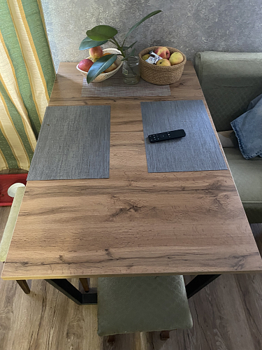 Деревянный стол Лота Лофт 140х80 дуб крафт табачный / черный матовый фото покупателя 1003