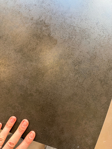 Керамический стол Готланд 160(220)х90х79 белый мрамор / черный фото покупателя 24