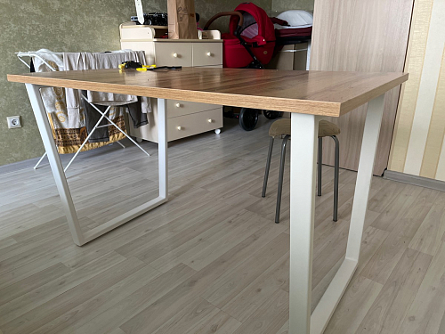 Деревянный стол Лота Лофт 120x75 дуб крафт табачный / черный матовый фото покупателя 857