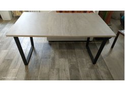 Деревянный стол Лота Лофт 120(160)х75 черный матовый / бетон светлый фото покупателя 554