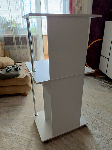 Компьютерный стол КСТ-12 белый  - Уцененный экземпляр фото покупателя 3