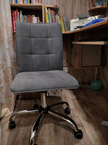 Компьютерное кресло One флок серый 29 фото покупателя 91