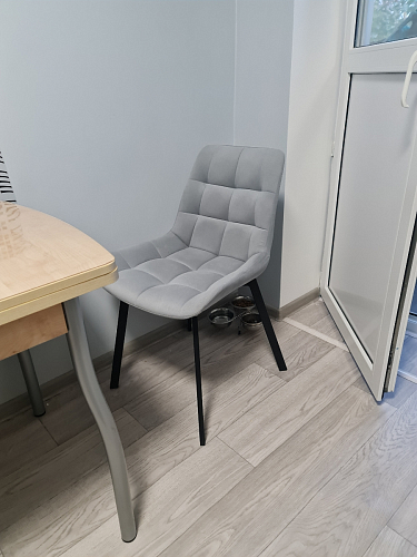 Стул на металлокаркасе Челси К бирюзовый / черный фото покупателя 78