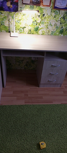 Стол письменный Бриз МДФ волна лайм / ясень светлый фото покупателя 143