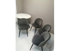 Стул на металлокаркасе Gabi 1 light purple / black фото покупателя 382