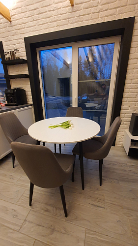 Стул на металлокаркасе Kora gray / black фото покупателя 257