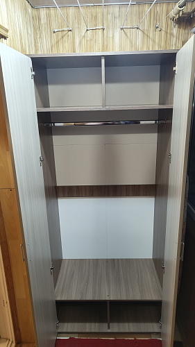 Шкаф двухдверный Аллегро венге linum / caiman белый фото покупателя 1