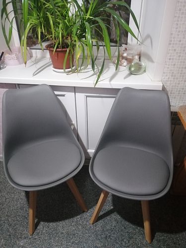 Деревянный стул Bonuss dark gray / black фото покупателя 6