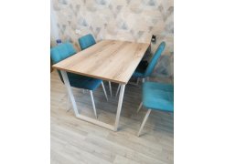 Деревянный стол Барон О 200 х 90 черная пленка шагрень / белый фото покупателя 78