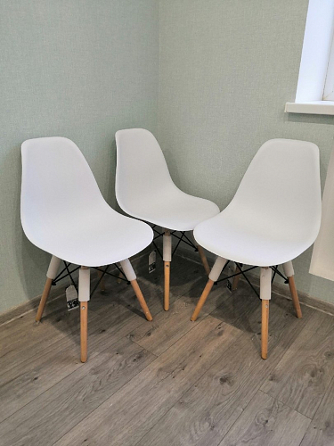 Стул Cindy Eames mod. 001 white / natural фото покупателя 67