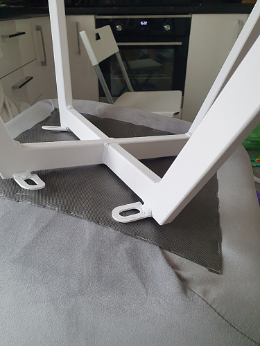 Стул на металлокаркасе Чилли К темно-серый (velutto 32) / черный фото покупателя 111