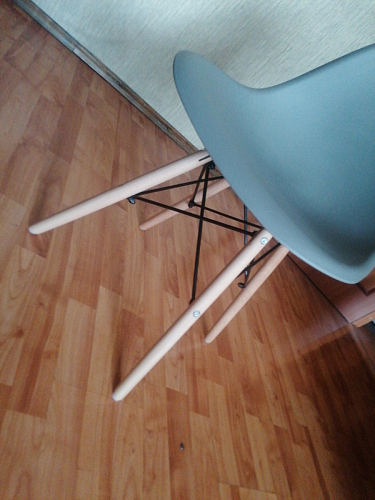 Пластиковый стул Eames PC-015 желтый фото покупателя 202