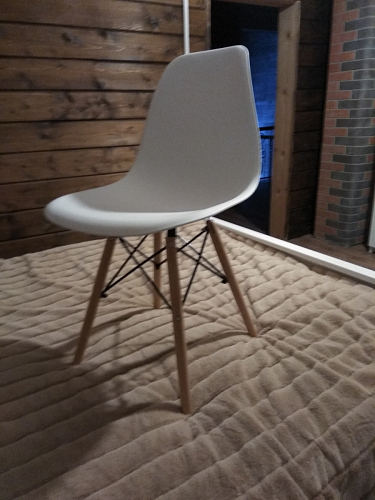 Пластиковый стул Eames PC-015 желтый фото покупателя 184