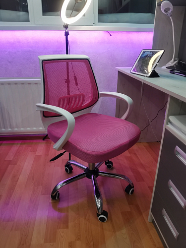 Компьютерное кресло Ergoplus light gray / white фото покупателя 3