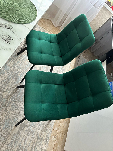 Стул на металлокаркасе Чилли К темно-серый (velutto 32) / черный фото покупателя 309