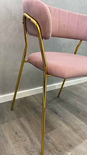 Стул на металлокаркасе Kamelia green / gold фото покупателя 98
