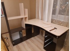 Стол компьютерный Джаз-15 белый правый фото покупателя 16