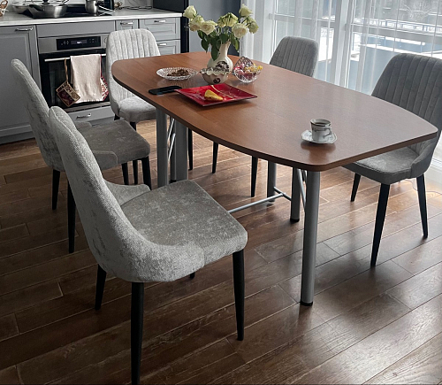 Стул на металлокаркасе Kora light purple / black фото покупателя 348