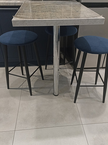 Полубарный стул Гангток катания сильвер / черный матовый фото покупателя 5