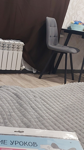 Стул на металлокаркасе Чилли К черный / зеленый фото покупателя 348