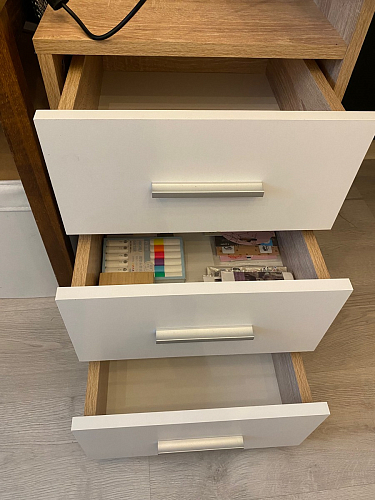 Стол компьютерный КСТ-16 бетон / белый фото покупателя 40