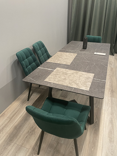 Стул на металлокаркасе Алст velutto 05 / черный фото покупателя 2