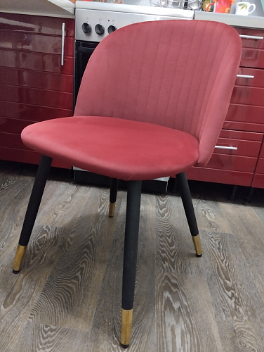 Стул на металлокаркасе Gabi 1 light purple / black фото покупателя 531