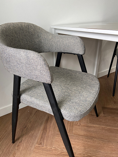 Стул на металлокаркасе Twin gray / black фото покупателя 5