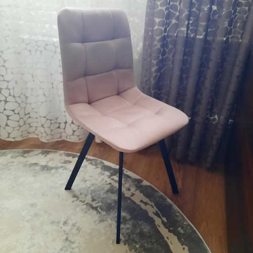 Комплект стульев Чилли 2 шт бежевый / черный фото покупателя 1377