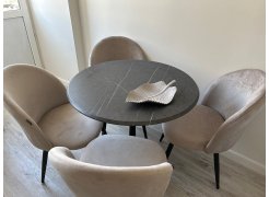 Стол Тулип 90х73 дуб вотан / белый фото покупателя 27