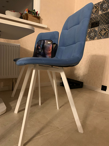 Стул на металлокаркасе Чилли зеленый / черный фото покупателя 978