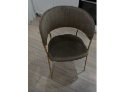 Стул на металлокаркасе Kamelia зеленый / золото фото покупателя 18