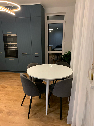 Стул на металлокаркасе Gabi 1 темно-серый / черный фото покупателя 29