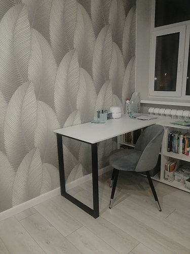 Стул на металлокаркасе Gabi 1 light purple / black фото покупателя 153