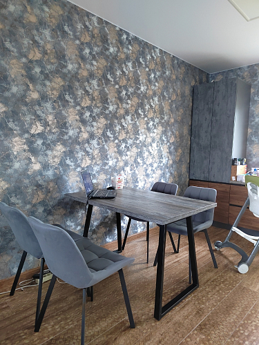 Стул на металлокаркасе Челси К бирюзовый / черный фото покупателя 231