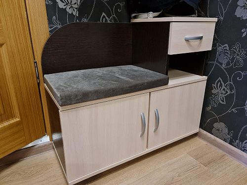 Обувница Аврора дуб млечный / венге фото покупателя 8