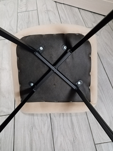 Стул на металлокаркасе Чилли горчичный / черный фото покупателя 281