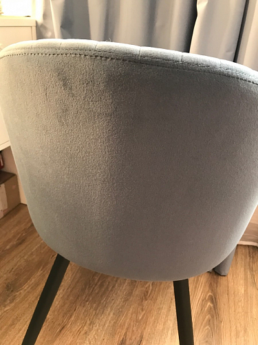 Стул на металлокаркасе Gabi 1 line light blue / black фото покупателя 242