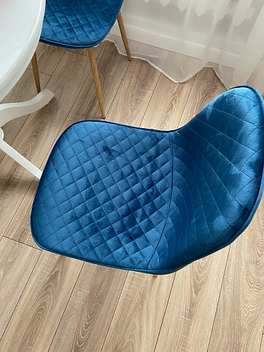 Стул на металлокаркасе Capri голубой фото покупателя 14