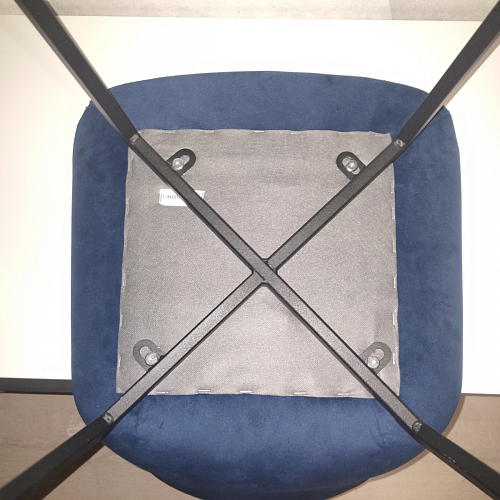 Стул на металлокаркасе Челси морская волна / черный фото покупателя 128
