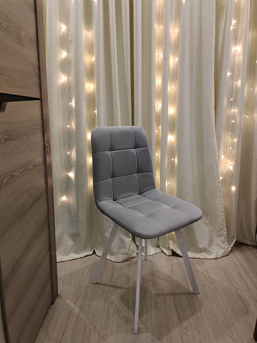 Стул на металлокаркасе Чилли К черный / зеленый фото покупателя 177