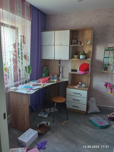 Компьютерный стол Ганор левый дуб вотан / белый  - Уцененный экземпляр фото покупателя 1